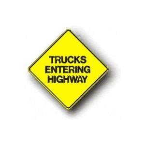   Metal traffic Sign 30x30 Trucks Entering Highway