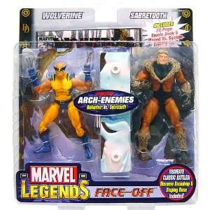   Action Figure Twin Pack Wolverine vs. Sabretooth Toys & Games