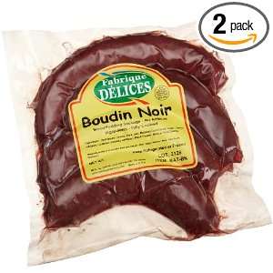 Fabrique Delices Boudin Noir (Blood Sausages), 4 Count Links, 16 Ounce 