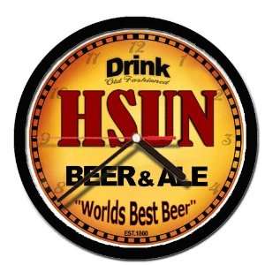  HSUN beer and ale cerveza wall clock 