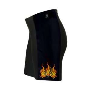  Hot Flames Cycling Shorts for Youth