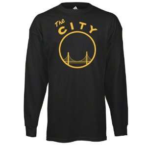 Golden State Warriors adidas Black The City Primary Logo Long Sleeve 