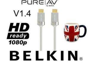 Belkin AV22305 HDMI Cable Lead White Version 1.4 3D HD  
