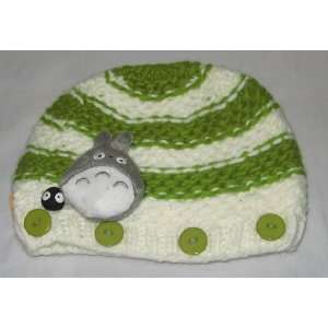  Totoro Knit Green Stripe Totoro Hat Beanie Toys & Games