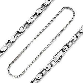 23 Inch 316L Stainless steel bicycle chain w/ square links mens 