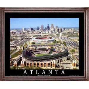  Atlanta Braves   Turner Field   Framed 26x32 Aerial 