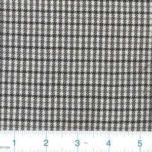  60 Wide Worsted Wool Suiting Houndstooth Black/Grey 