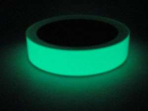 24 HOUR GLOW   GLOW IN THE DARK TAPE   1 X 10 YDS  