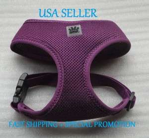 New Purple Comfy Dog Harness World Happiest Pets Any Size + Special 
