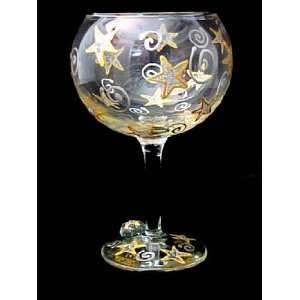  Wishing on the Stars Design   Hand Painted   Grande Goblet 