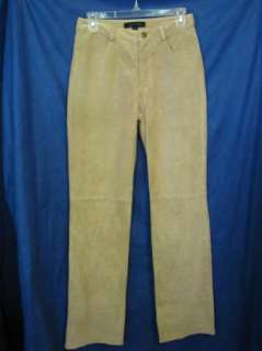 Siena Studio Fit LEATHER SUEDE PANTS/JEANS Flare 4 R  