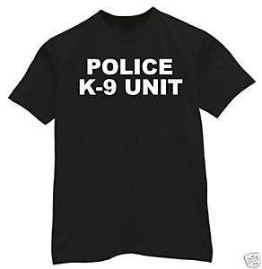 shirt Medium POLICE K9 K 9 UNIT dog Dept crime  