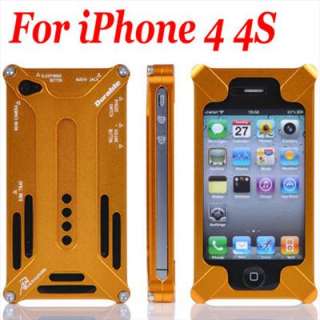 Orange Aluminum Transformers Bumper Metal Cover Case For Apple iPhone 