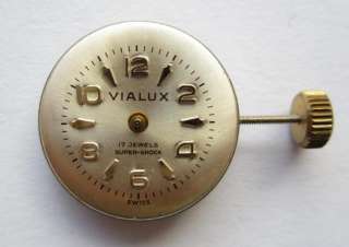 ETA 2540 swiss manual wind N.O.S. Vialux watch movement  
