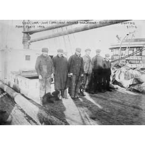  1906 photo Peary party on boat deck Geo. Clark, John 