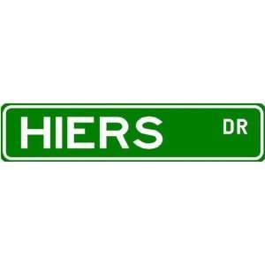  HIERS Street Name Sign ~ Family Lastname Sign ~ Gameroom 
