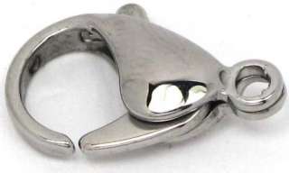 LOT 10 19x12mm 316L Stainless Steel Lobster Clasp  