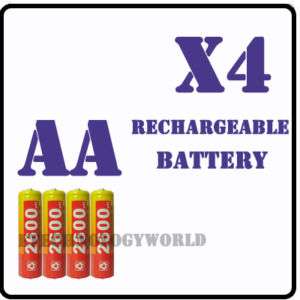 4x AA 2600mAh Ni MH Rechargeable Battery PMP  RC Car  