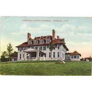 1914 Vintage Postcard Litchfield County Hospital Winsted Connecticut