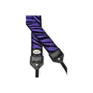  Mod Purple and Black Zebra Camera Strap