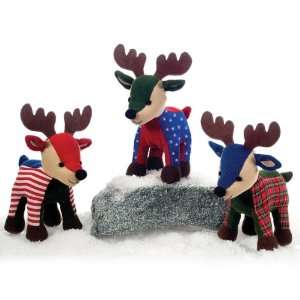   Standing Christmas Patched Reindeers Case Pack 36 