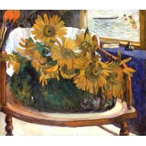   Life with Sunflowers on an Armchair Paul Gauguin
