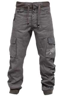  CHINO CUFFED JOGGER JEANS CARGO PANTS STONE 28 30 32 34 36  