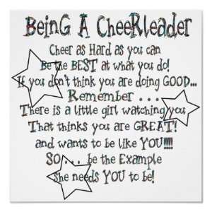  Being a Cheerleader Poster