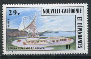 New Caledonia 424 MNH Ground Satellite Station x2973  