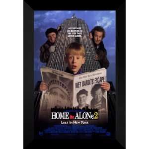   Home Alone 2 Lost in New York 27x40 FRAMED Movie Poster Home