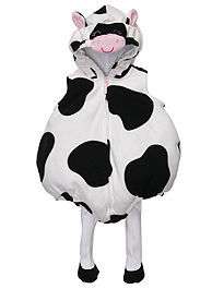   2pc Microfleece White Cow Costume Sz 12m NEW 2l 664454969629  