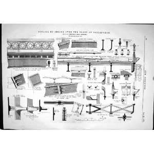  1869 DETAILS BRIDGE TRENT NOTTINGHAM ENGINEERING TARBOTTON 