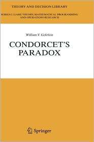 Condorcets Paradox, (3540337989), William V. Gehrlein, Textbooks 