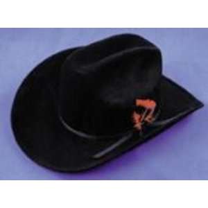  Cowboy HAT, Black FELT, Small