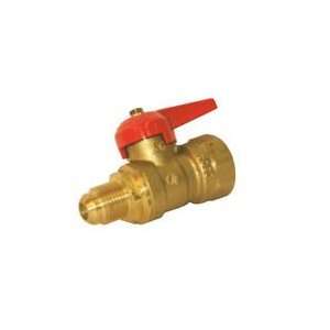   22522 N/A 1/2 x 1/2 Forged Brass Gas Ball Valve   Flare x FIP 22522