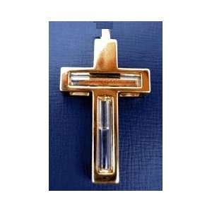    24k Gold Plated Holy Jordan River Cross