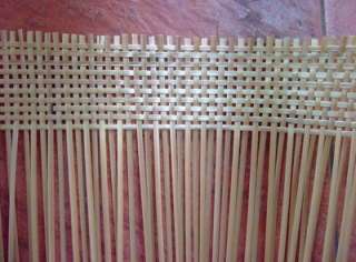   Arrange each strip close together. Now it is a big bamboo woven sheet