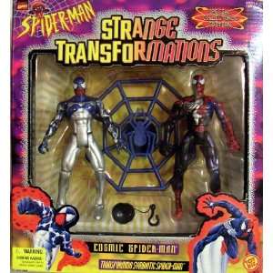   MAN STRANGE TRANSFORMATIONS COSMIC SPIDER MAN ACTION FIGURES Toys