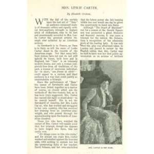  1899 Actress Mrs Leslie Carter illustrated Everything 