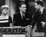 1957 photo Quiz show 21 host Jack Barry turns to  