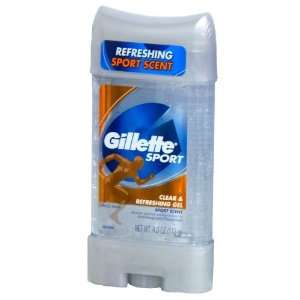  Gillette Clear Gel Wild Rain/Sport Deodorant 4 Oz (Pack of 