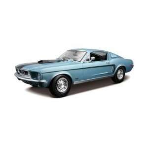   Scale Aqua 1968 1/2 Ford Mustang GT Cobra Jet Fastback Toys & Games