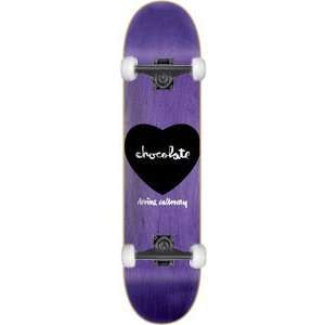 Chocolate Calloway Heart Complete Skateboard   8.0 w/Essential Trucks 