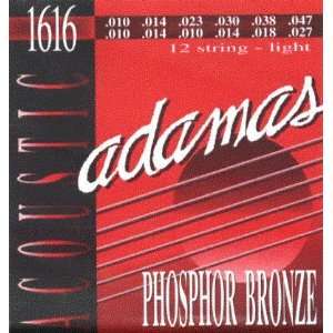  Adamas Acoustic Phosphor Bronze 12 String Light, .010 