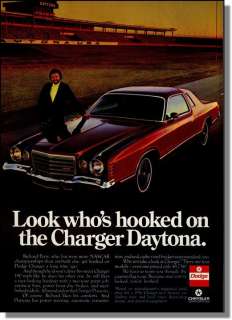 1976 Richard Petty & Dodge Charger Daytona Photo Ad  