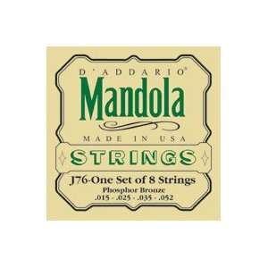  Daddario J76 Light Phos Bronze Mandola Strings (15 52 