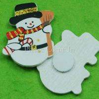 100pcs of wooden Christmas snowman which are a great way to decorate 