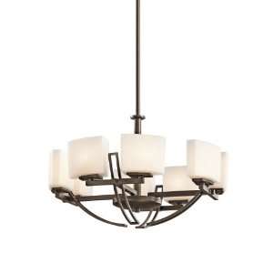   42619MIZ 8 Light Adelaide Chandelier, Mission Bronze