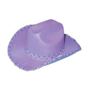  Ukps Hat Cowgirl Trampas Lilac Sequin Band Toys & Games