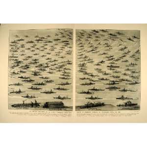  1936 French Fleet Navy Ships Albert Sebille B/W Print 